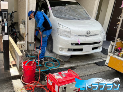 高圧洗浄 排水詰まり 桝詰り 戸建て 排水管 トーラー機 神戸市 トラブラン 